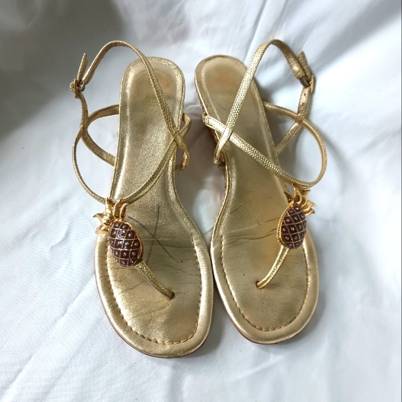 Lilly Pulitzer Palm Beach Golf Sandals. Size 8M - Picture 2 of 14